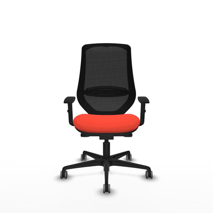 PIQUERAS Y CRESPO Silla de oficina Mardos Naranja oscuro con malla negra PIQUERAS Y CRESPO Silla de oficina Mardos Naranja oscuro con malla negra