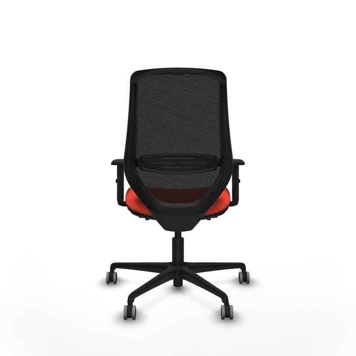 PIQUERAS Y CRESPO Silla de oficina Mardos Naranja oscuro con malla negra PIQUERAS Y CRESPO Silla de oficina Mardos Naranja oscuro con malla negra