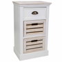 Cajonera Alexandra House Living Blanco Marrón Madera de Paulonia Madera MDF 30 x 68 x 40 cm