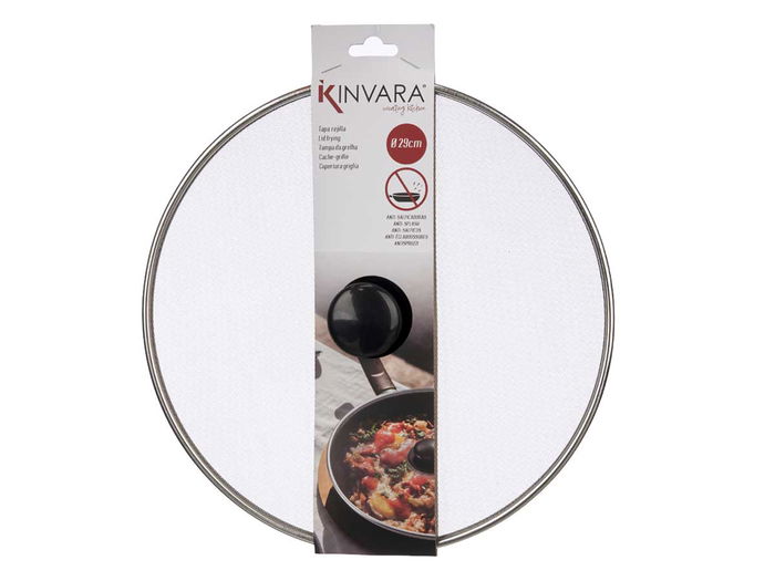 Kinvara Tapa para Sartén de Acero con Rejilla, 29 cm (Set de 24)