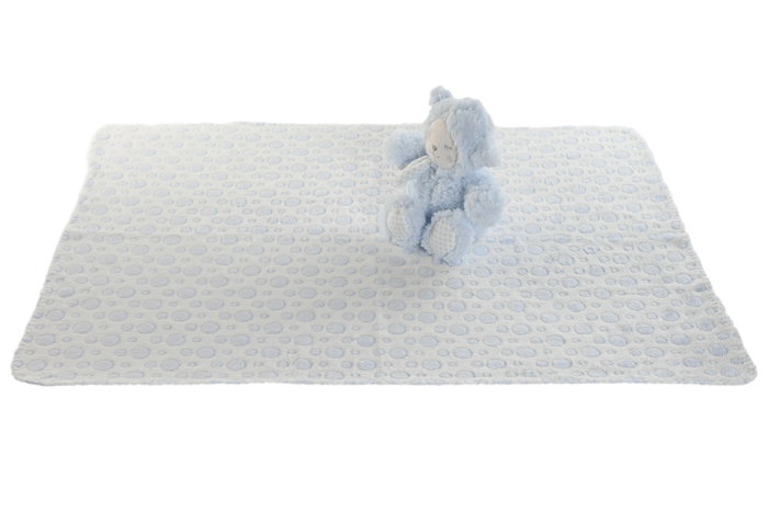 DKD Home Decor Set de Peluche y Manta en Surtido de 3 Unidades