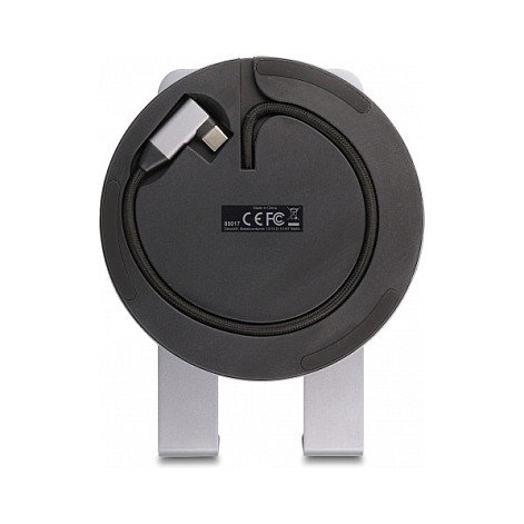 DeLOCK Dockingstation 4K con soporte giratorio 360° Gris