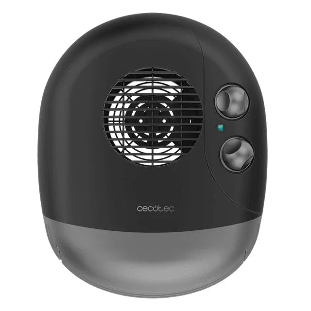 Cecotec Termoventilador Eléctrico ReadyWarm 2000 MAX Horizon Black, Calefactor 2000W sin Aspas con Termostato, 3 Modos (Cool/Warm/Hot), Portátil para Habitaciones hasta 20 m²