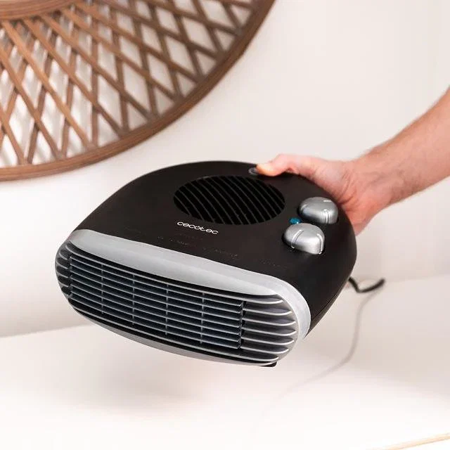 Cecotec Termoventilador Eléctrico ReadyWarm 2000 MAX Horizon Black, Calefactor 2000W sin Aspas con Termostato, 3 Modos (Cool/Warm/Hot), Portátil para Habitaciones hasta 20 m²