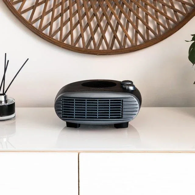 Cecotec Termoventilador Eléctrico ReadyWarm 2000 MAX Horizon Black, Calefactor 2000W sin Aspas con Termostato, 3 Modos (Cool/Warm/Hot), Portátil para Habitaciones hasta 20 m²