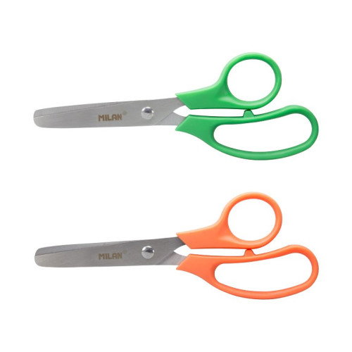 Milán Tijeras Basic 13,3 cm Punta Redonda Colores Surtidos