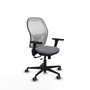 PIQUERAS Y CRESPO Silla de oficina Jorquera Gris y Blanca con Mecanismo Sincro/Traslack