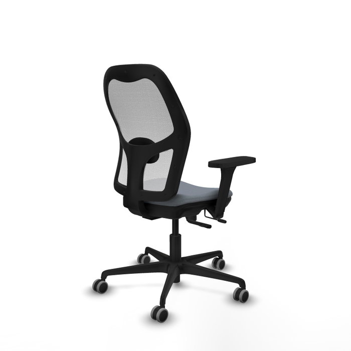 PIQUERAS Y CRESPO Silla de oficina Jorquera Gris y Blanca con Mecanismo Sincro/Traslack