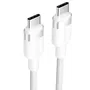 Vention TRDWF Cable USB 2.0 Tipo-C Macho a Tipo-C Macho 3A 60W 480Mbps 1m Blanco