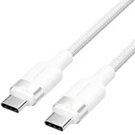 Vention TRDWF Cable USB 2.0 Tipo-C Macho a Tipo-C Macho 3A 60W 480Mbps 1m Blanco