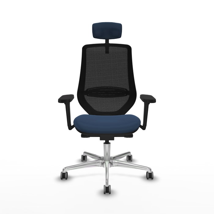 PIQUERAS Y CRESPO Silla de oficina Mardos con mecanismo Sincro/Traslack, Azul marino y Negro PIQUERAS Y CRESPO Silla de oficina Mardos con mecanismo Sincro/Traslack, Azul marino y Negro