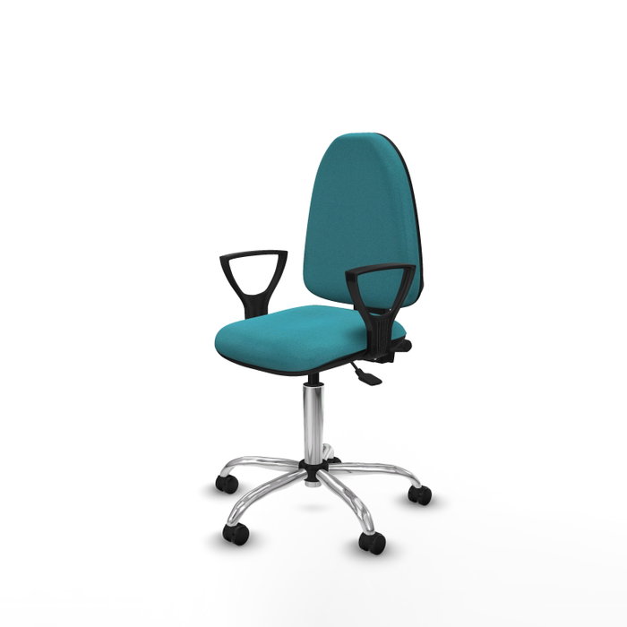 PIQUERAS Y CRESPO Silla de oficina Aýna Turquesa con mecanismo Asincro