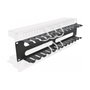 DeLOCK Panel de gestión de cables 19 pulgadas 2U negro con 4 aberturas
