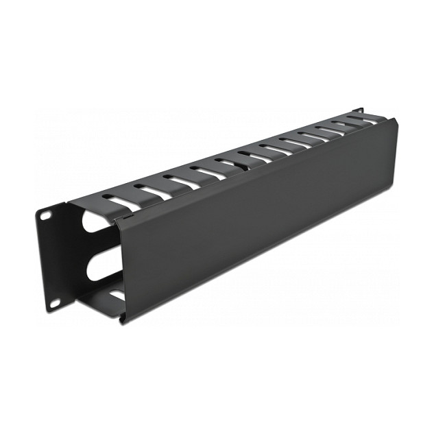 DeLOCK Panel de gestión de cables 19 pulgadas 2U negro con 4 aberturas DeLOCK Panel de gestión de cables 19 pulgadas 2U negro con 4 aberturas