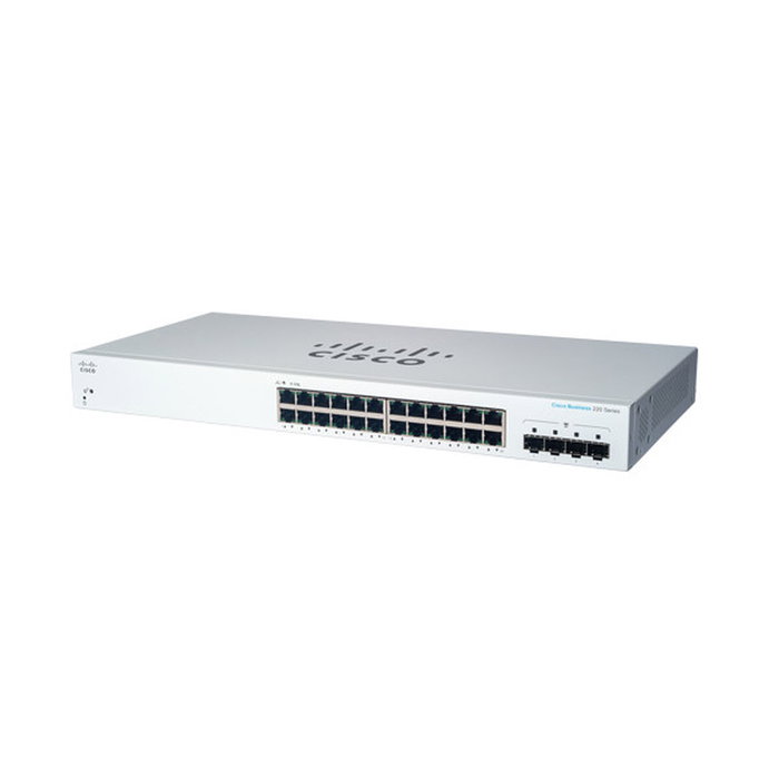 Cisco CBS220-24T-4G Switch Gestionado L2 Gigabit Ethernet 24 Puertos Blanco