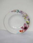 DKD Home Decor Plato de Porcelana Flores Shengda 21 Multicolor 22x22x3 cm