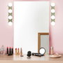 Cosmetic Club Barra Luminosa Led Con Ventosas 4 Bombillas Tipo Hollywood Pilas AA 30,5x6,5 cm