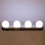 Cosmetic Club Barra Luminosa Led Con Ventosas 4 Bombillas Tipo Hollywood Pilas AA 30,5x6,5 cm