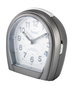 SAMI Despertador Oval Mediano Silencioso con Luz Azul - Blanco