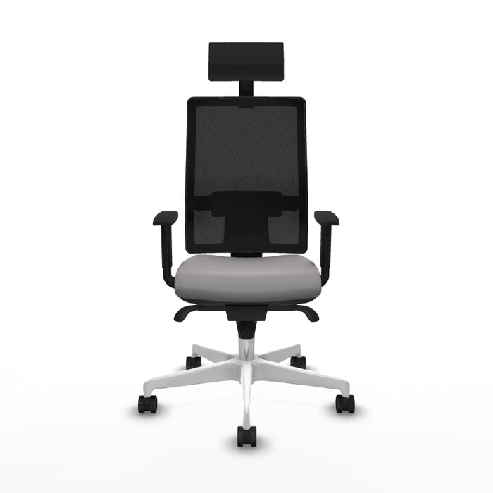 PIQUERAS Y CRESPO Silla de oficina Horna con mecanismo Sincro Gris y Negro