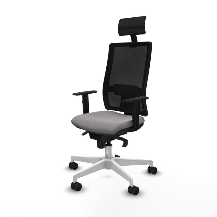 PIQUERAS Y CRESPO Silla de oficina Horna con mecanismo Sincro Gris y Negro