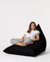 Atelier Del Sofa Pouf Gigante Big Bed Negro 145x90x35 cm Impermeable Exterior