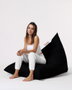 Atelier Del Sofa Pouf Gigante Big Bed Negro 145x90x35 cm Impermeable Exterior