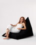 Atelier Del Sofa Pouf Gigante Big Bed Negro 145x90x35 cm Impermeable Exterior