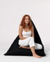 Atelier Del Sofa Pouf Gigante Big Bed Negro 145x90x35 cm Impermeable Exterior
