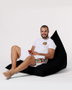 Atelier Del Sofa Pouf Gigante Big Bed Negro 145x90x35 cm Impermeable Exterior