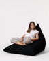 Atelier Del Sofa Pouf Gigante Big Bed Negro 145x90x35 cm Impermeable Exterior