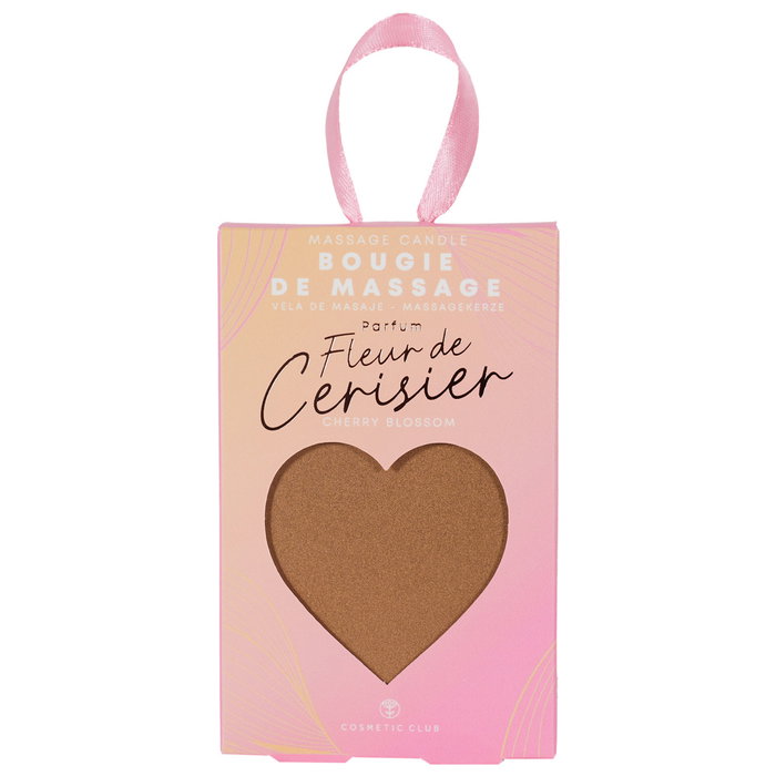 Cosmetic Club Vela de Aceite de Masaje 30g Aroma Flor de Cerezo Corazón Relajación