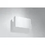 SOL-SL Aplique de Pared Copertura SOL-SL.0419 - Pantalla con Diseño Geométrico, Iluminación Efectiva, Color Blanco para Interior Moderno