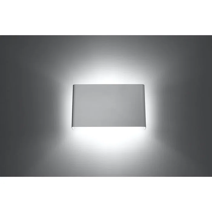 Aplique de Pared "Copertura" SOL-SL.0419 Blanco Acero Geométrico Moderno