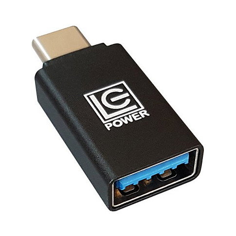 LC-Power LC-ADA-U31C Adaptador USB-A a USB-C Negro
