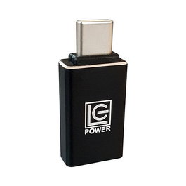 LC-Power LC-ADA-U31C Adaptador USB-A a USB-C Negro