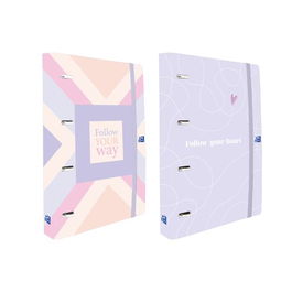 Carpebloc Oxford School Europeanbinder Cute Polyfoam Pp A4+ 4 An.Mixtas 35Mm Con Recambio 100 Hj. Cuadric.5X5 Surtido (2 Col.)