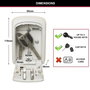 Master Lock Caja de llaves segura Tamaño M Blanco