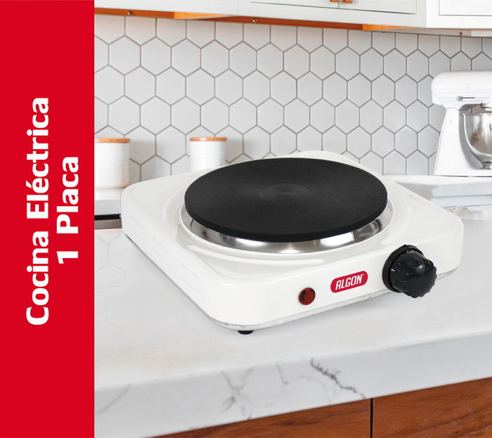 Algon Bbq Cocina Eléctrica Portátil 1 Placa 1000W, Dimensiones 22 cm Largo x 25.2 cm Alto x 6.7 cm Ancho (4 Unidades) Algon Bbq Cocina Eléctrica Portátil 1 Placa 1000W, Dimensiones 22 cm Largo x 25.2 cm Alto x 6.7 cm Ancho (4 Unidades)