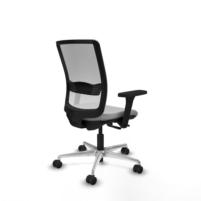 PIQUERAS Y CRESPO Silla de oficina Haches Gris claro y Blanco