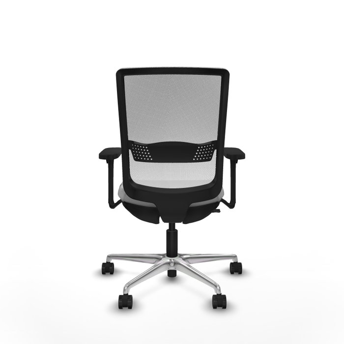 PIQUERAS Y CRESPO Silla de oficina Haches Gris claro y Blanco