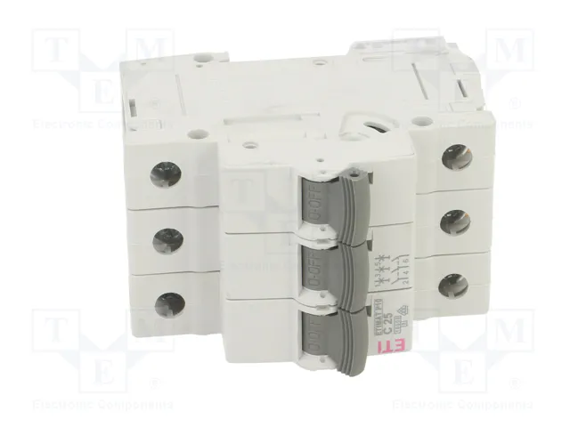 ETI POLAM Interruptor magnetotérmico ETIMAT P10 3P C25 10kA