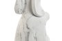 DKD Home Decor Set de 2 Sujetalibros de Resina Elefante Blanco y Gris