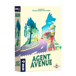 Devir Agent Avenue Juego de Mesa Estratégico de Faroleo para 2 Jugadores - Yo Reparto, Tú Eliges - Espías y Herramientas