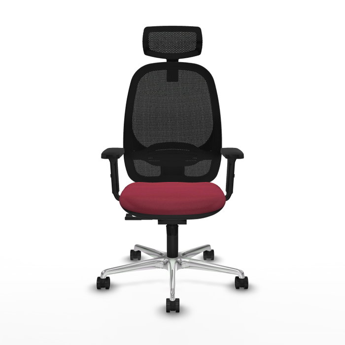 PIQUERAS Y CRESPO Silla de oficina Cilanco con mecanismo Sincro, Granate y Negro PIQUERAS Y CRESPO Silla de oficina Cilanco con mecanismo Sincro, Granate y Negro