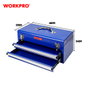 Workpro Caja de herramientas metálica de 2 cajones, Azul