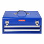 Workpro Caja de herramientas metálica de 2 cajones, Azul