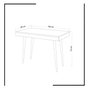 Hanah Home Mesa de Estudio - 100x60x74 cm, Blanco