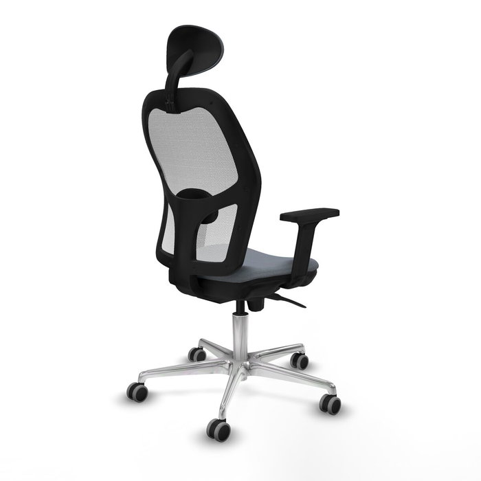 PIQUERAS Y CRESPO Silla de oficina Jorquera con mecanismo Sincro, Gris y Blanco PIQUERAS Y CRESPO Silla de oficina Jorquera con mecanismo Sincro, Gris y Blanco