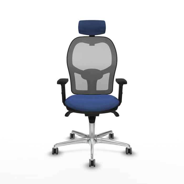 PIQUERAS Y CRESPO Silla de oficina Jorquera con mecanismo Sincro, Azul marino y Gris PIQUERAS Y CRESPO Silla de oficina Jorquera con mecanismo Sincro, Azul marino y Gris